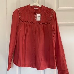 GAP pink blouse NWT
